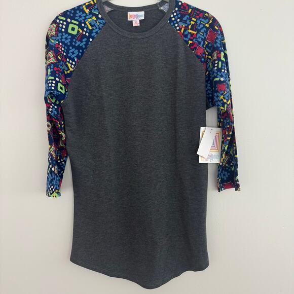 Lularoe Randy in a Mosaic Print/Grey - Picture 2 of 6